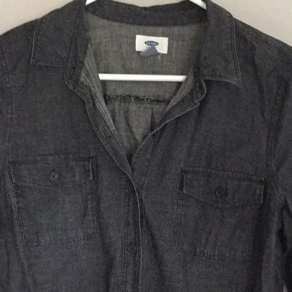 Charcoal Chambray button up - Picture 2 of 3